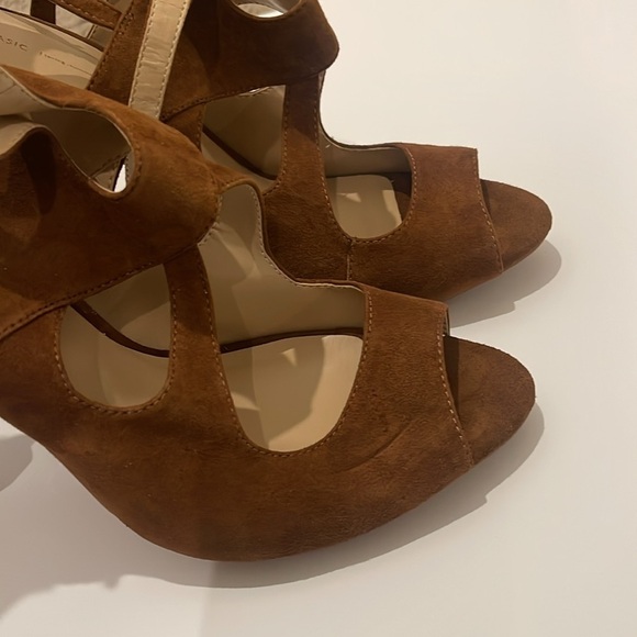 Zara Brown Suede Strappy Sandals NWT US 10 - Picture 7 of 10
